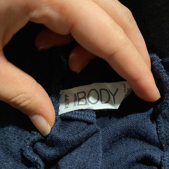 fluffy cotton on body pajama shorts with pockets and drawstring - Picture 4 of 4